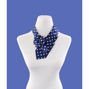 Ogsplosh Ascot Scarf Blue Polka Dots Unisex Size Medium